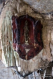 beautiful painted sculpture in stalactite